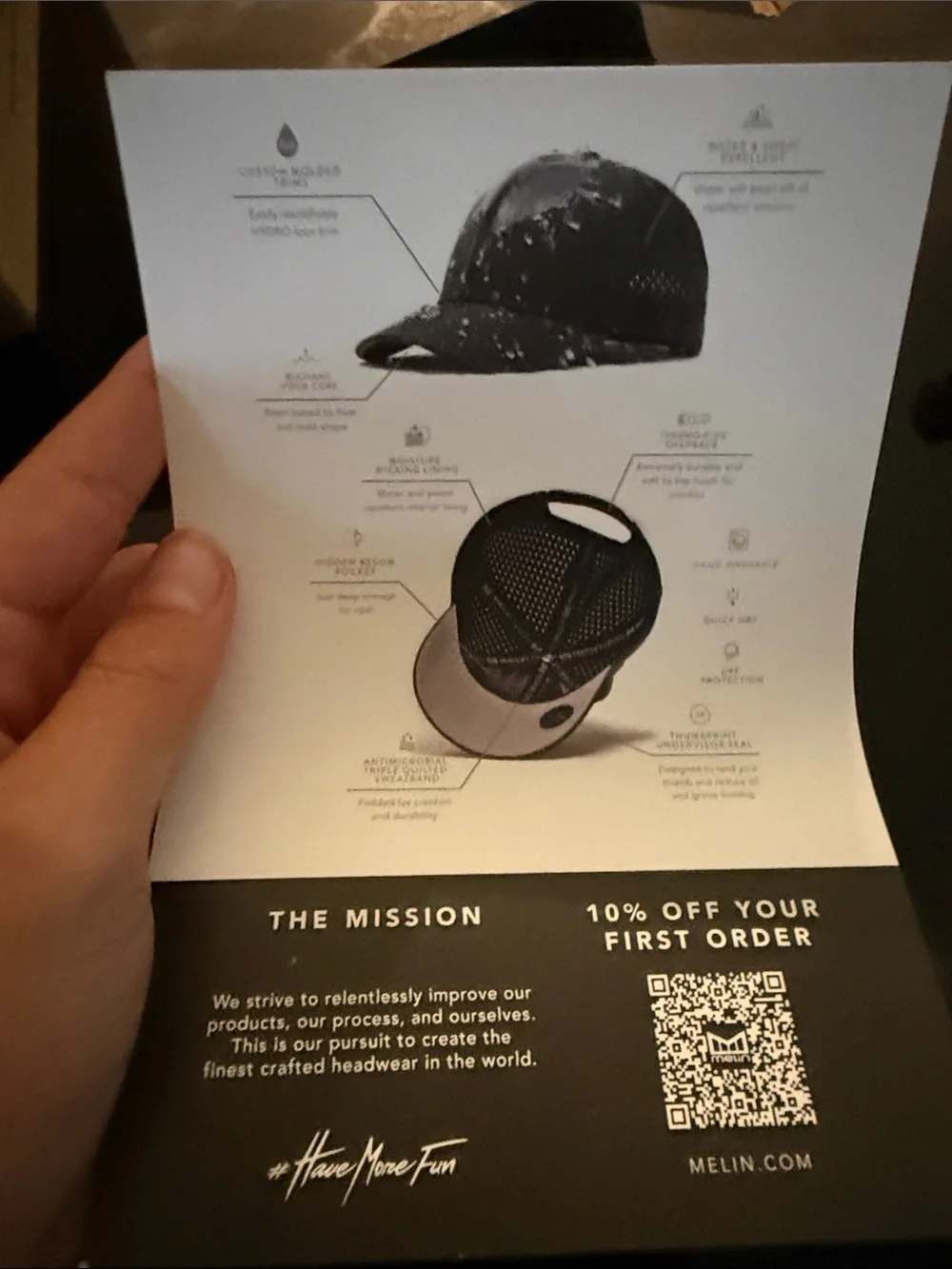 Mens Melin hat